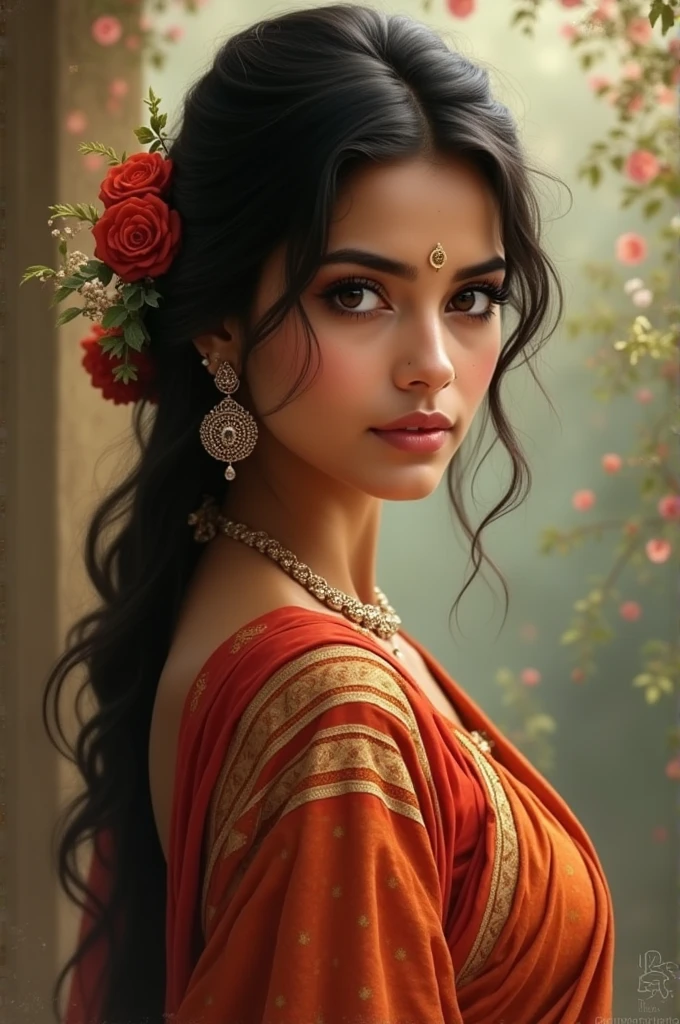 A Indian woman 
