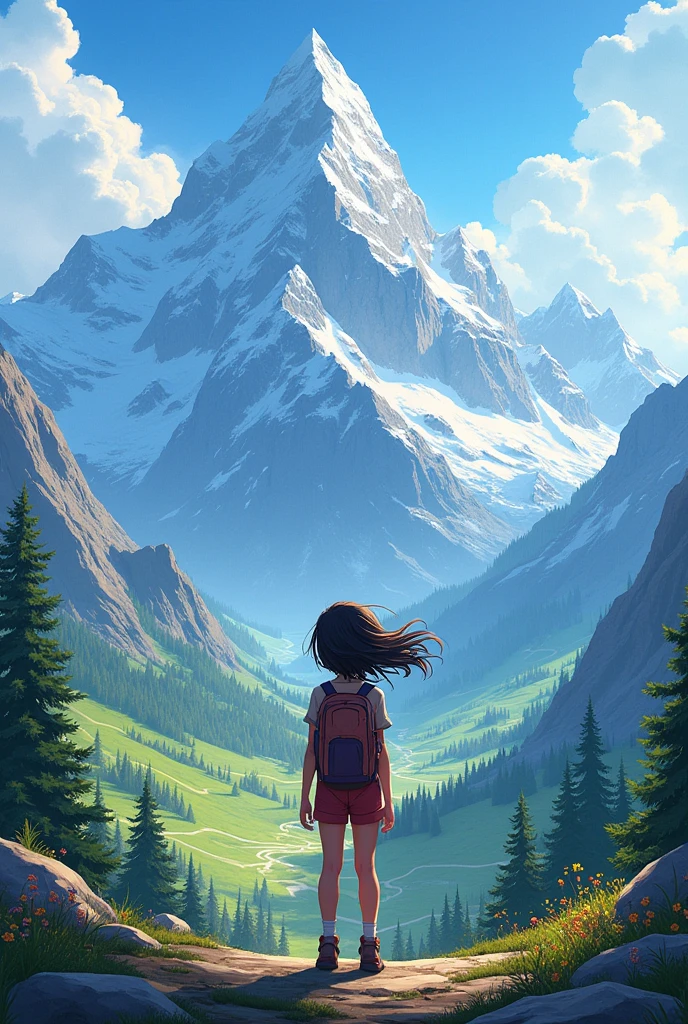 girl onthe mountains