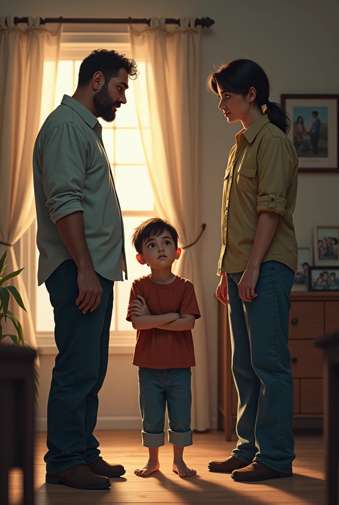 parents scold their adult son, set another as an example