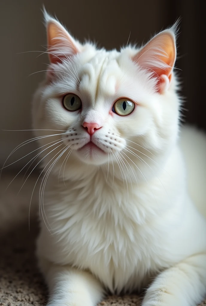 Big white pussy up close of an older woman with three cocks in her