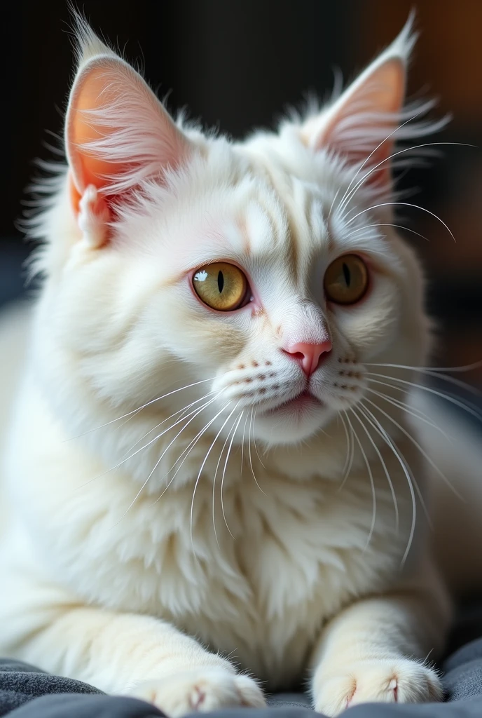 Big white pussy up close of an older woman with three cocks in her