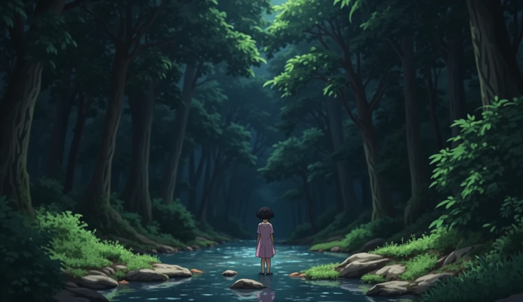 an enchanted forest, In the style of Makoto Shinkai。master piece, ultra detail, precision, ultra-realistic,