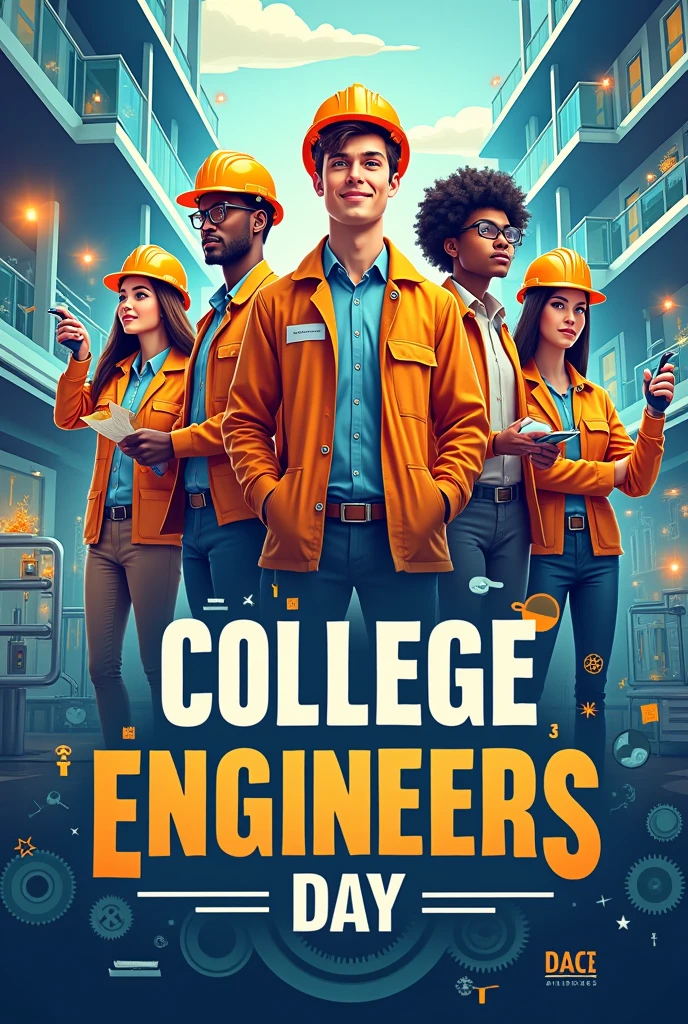 Create a poster on college engineers day celebration