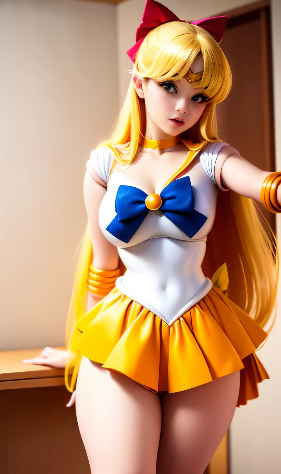 Arabian woman taking a photo in costume, Sailor Venus、Sexy、beautiful facial features、Ayaka Cosplay, Sailor Galaxia. beautiful, Cosplay, by Sailor Moon, アニメの女の子のCosplay, Anime Cosplay, 宣伝Cosplay, Sailor Moon Style, Sailor Moon!!!!!!!!, フルCosplay, elegant 魅力的なCosplay, 魅力的なCosplay, Sailor Venus、. beautiful, Cosplay写真, inspired by Sailor Moon, Cosplayイヤー