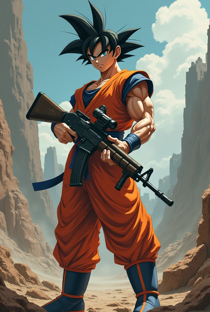 goku with a kalash