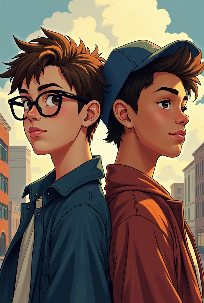 Cover of two agers, one with glasses and the other with a cap, men who say Everything for a dream
