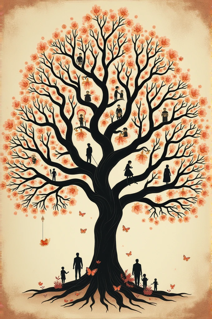 A family tree with 25 people