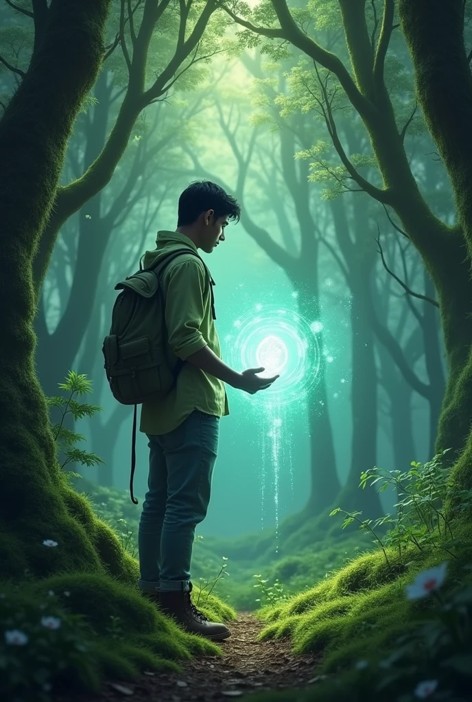 One day, Suraj goes for a walk in the forest. Suddenly, he finds a glowing stone. A mysterious voice comes with the stone