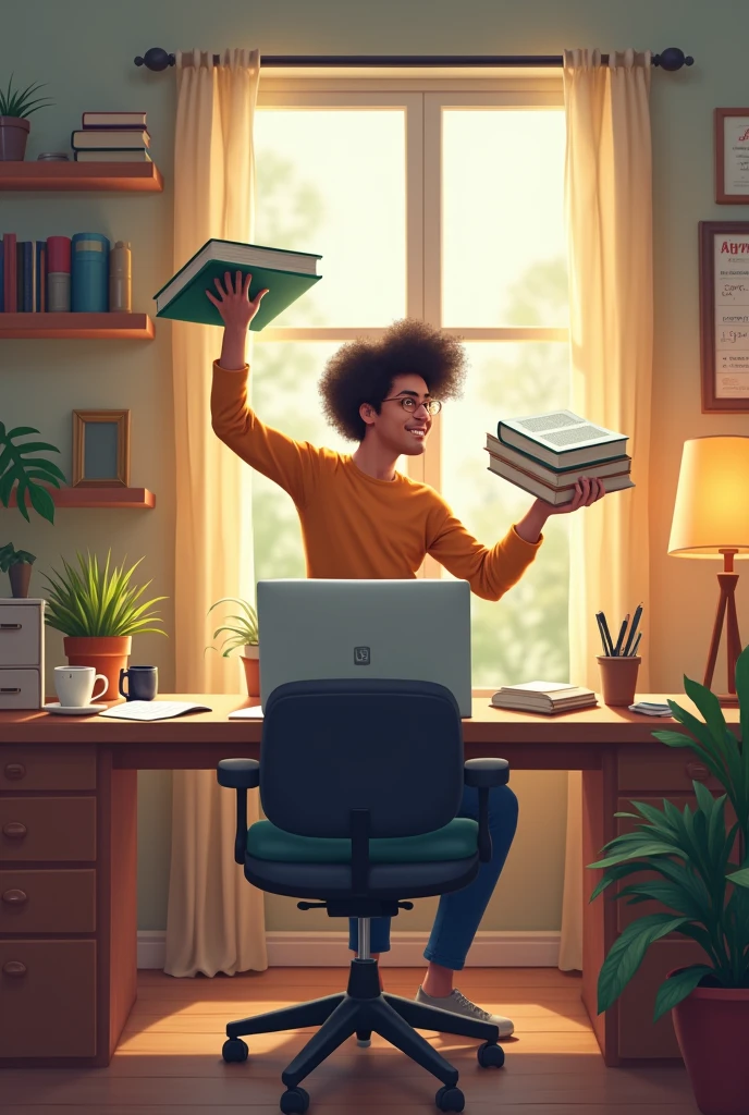 Create a picture of how to work and go to school at the same time
