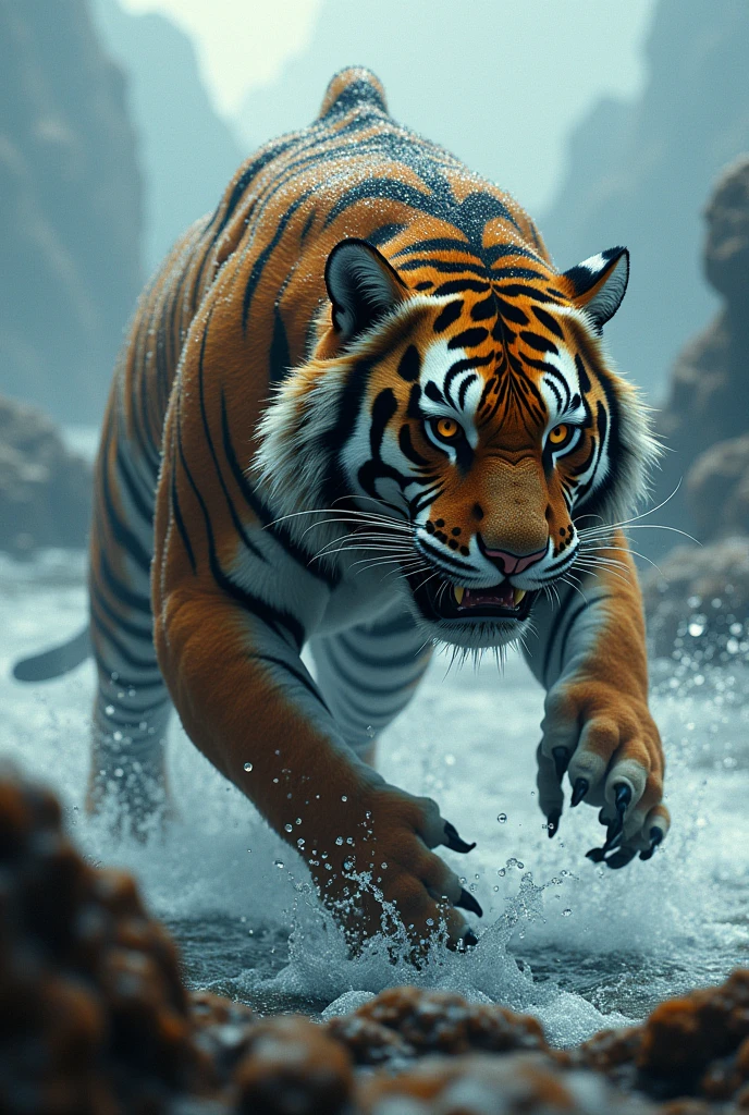 Combination of shark and tiger 