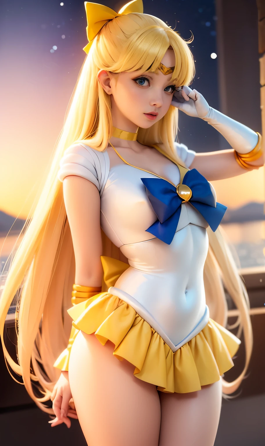 Arabian woman taking a photo in costume, Sailor Venus、Sexy、beautiful facial features、Ayaka Cosplay, Sailor Galaxia. beautiful, Cosplay, by Sailor Moon, アニメの女の子のCosplay, Anime Cosplay, 宣伝Cosplay, Sailor Moon Style, Sailor Moon!!!!!!!!, フルCosplay, elegant 魅力的なCosplay, 魅力的なCosplay, Sailor Venus、. beautiful, Cosplay写真, inspired by Sailor Moon, Cosplayイヤー