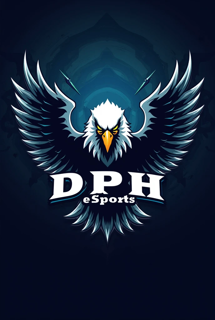 make a logo 
name DPH ESPORTS 
and in background eagle 