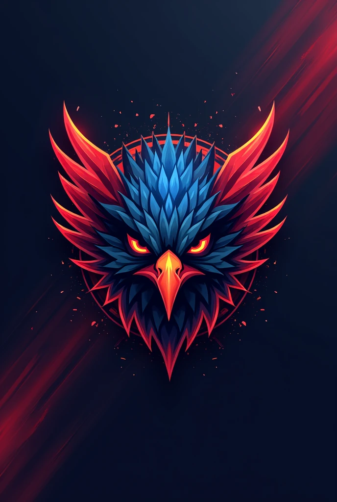 make a logo
name DPH ESPORTS
and in background eagle eye