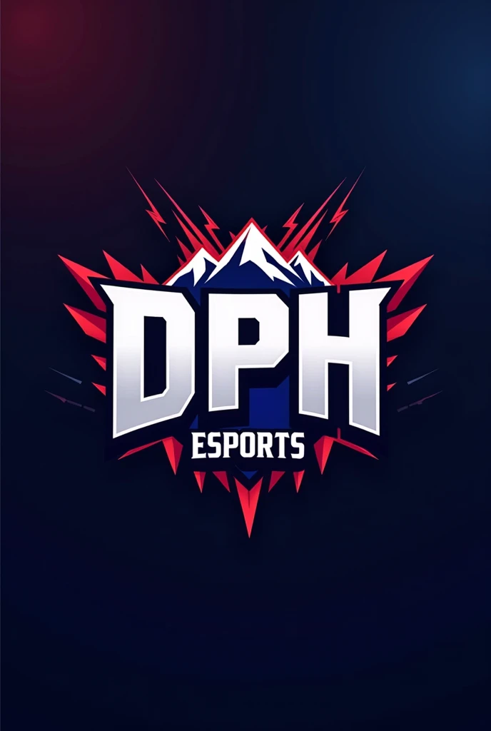make a logo
name DPH ESPORTS
and in background Nepali flag