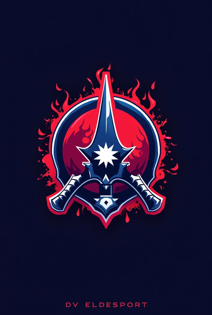 make a logo
name DPH ESPORTS
and in background Nepali flag and khukuri