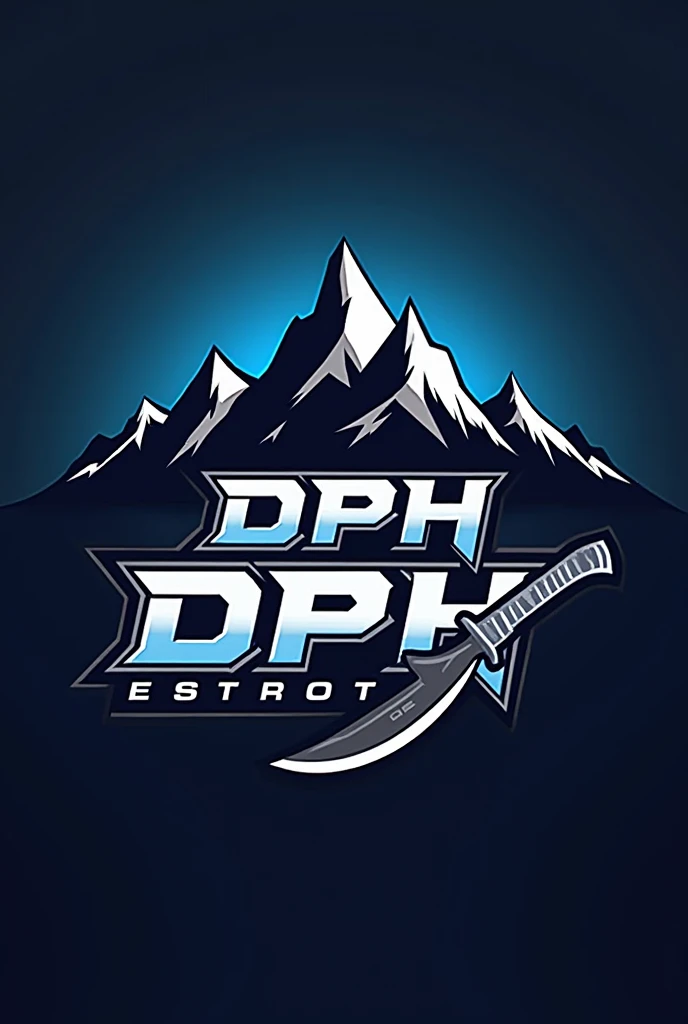 make a logo
name DPH ESPORTS
and in background Nepali Mountain and khukuri
name DPH ESPORTS