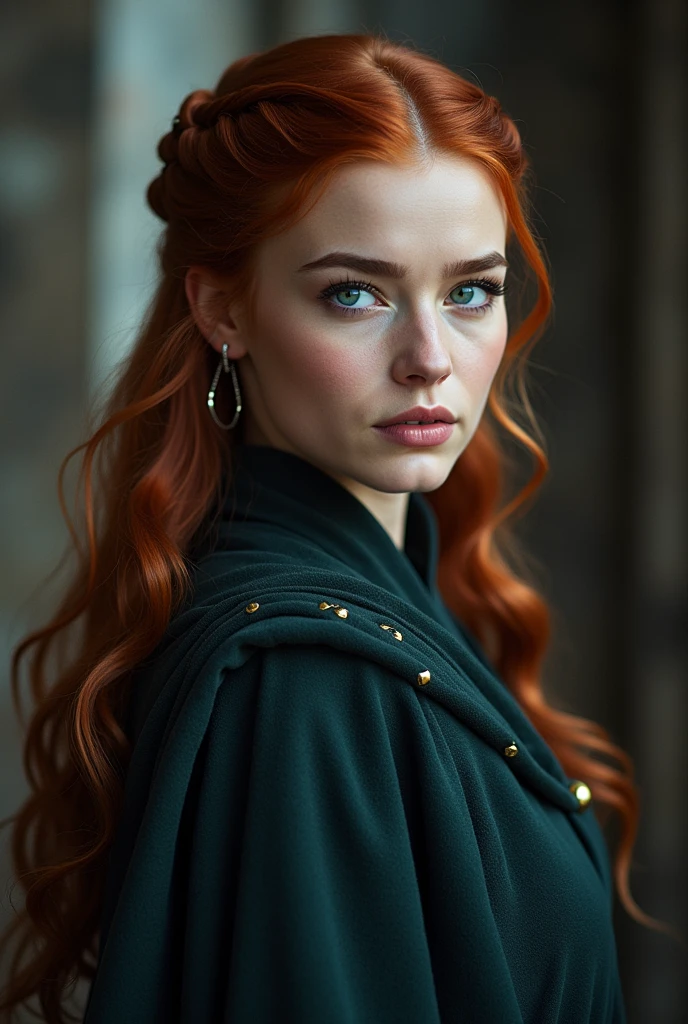 a stunning photo Sansa Stark played by Софи Тернер, game of Thrones series stills, Cinematic color correction, game of Thrones series background, game of Thrones, cinematic background, fabulous,