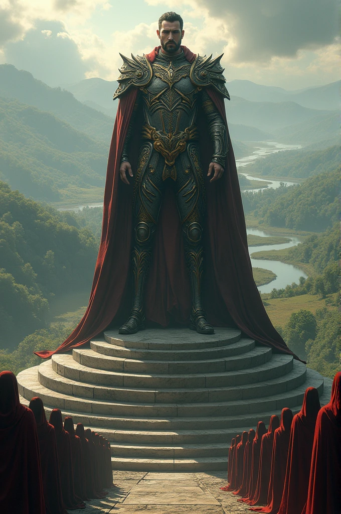 Picture of a great king ruling the earth