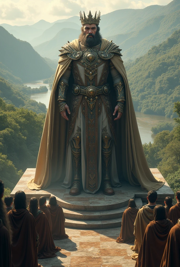 Picture of a great king ruling the earth