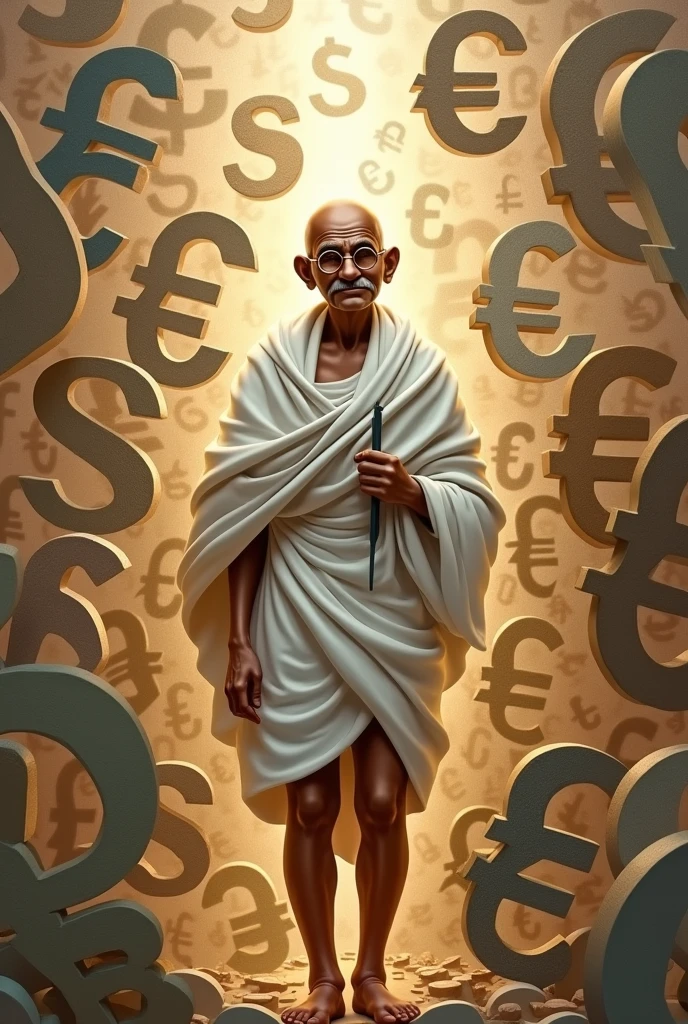MahathmaGandhi walked out from currency