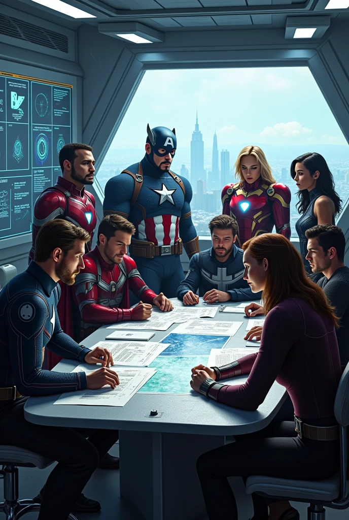Avengers studying