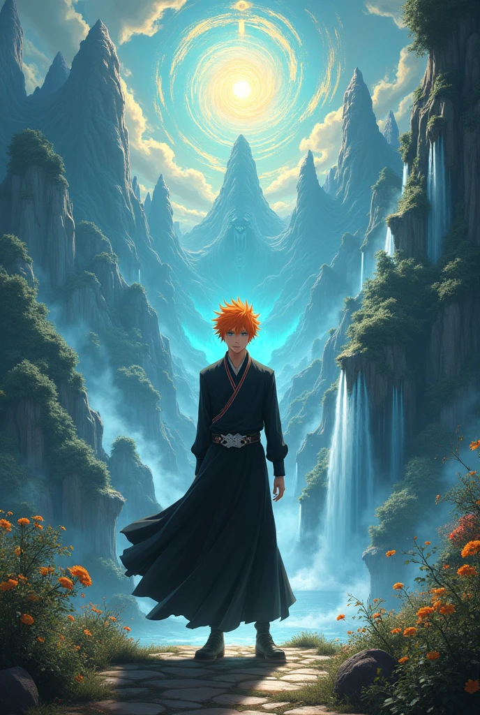 Reincarnation 3D landscape with Ichigo Kurosaki in the middle