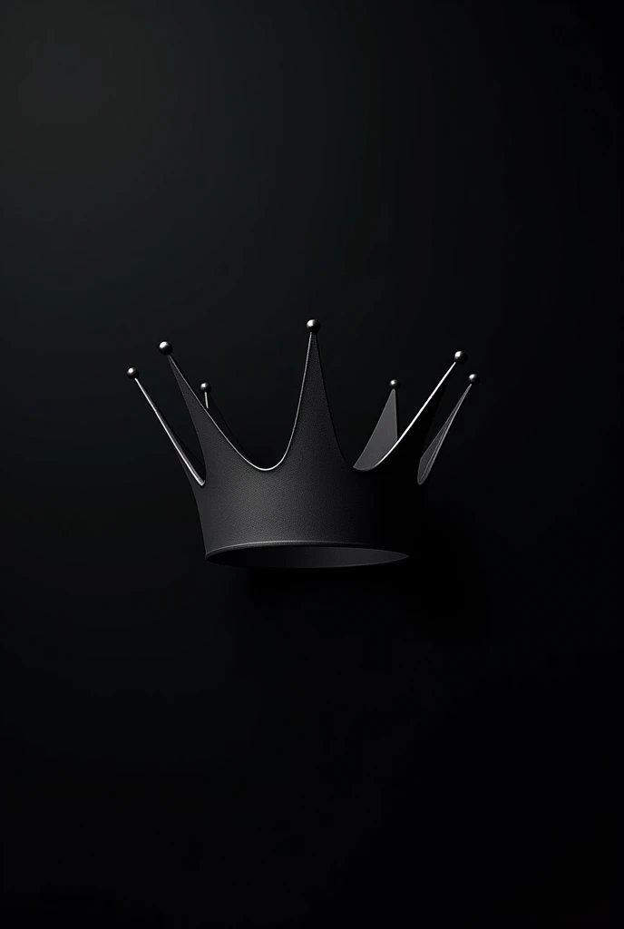 create a cover for me to use, an all black crown and an all black background, the crown on top of the profile picture on twitter.