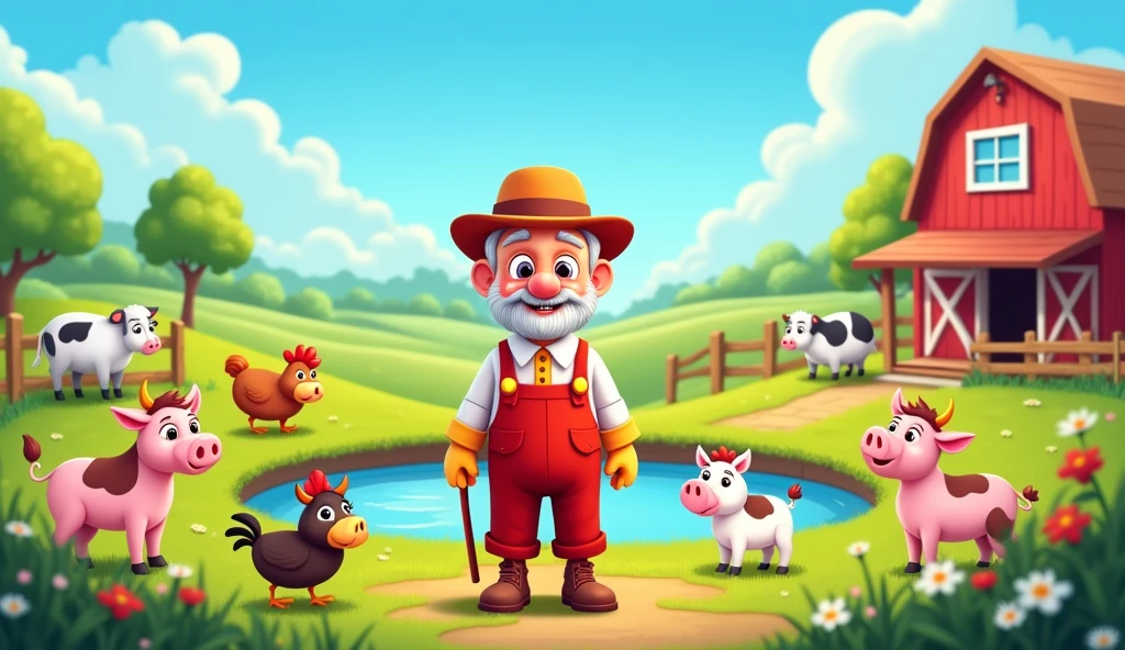 Old McDonald had a farm : animated