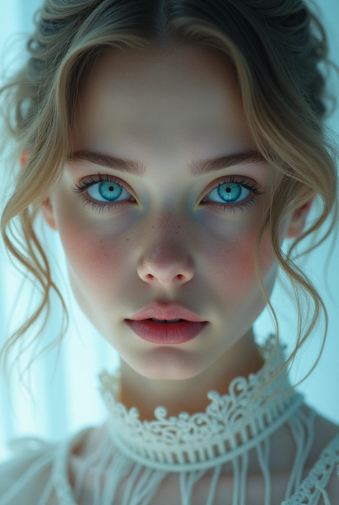 Lauren de graff blue eyes
