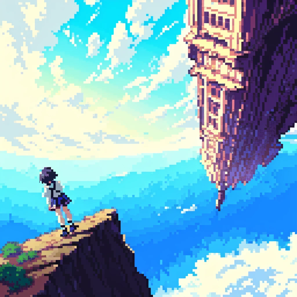 Anime girl standing on a cliff looking at the city, Makoto Shinkai Cyril Rolland, Ultra HD Anime Wallpaper, beautiful Anime Scenery, Anime scenery wallpaper, 4k anime wallpaper, Awesome Wallpapers, Beautiful anime scene, Anime scenery, 80s anime style, anime art wallpaper 4k, anime art wallpaper 4k, Anime Scenery concept art, Anime Scenery, anime wallpaper 4k