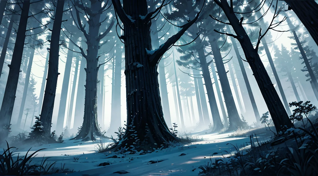 Quiet forest late at night Deep woods Just a little creepy