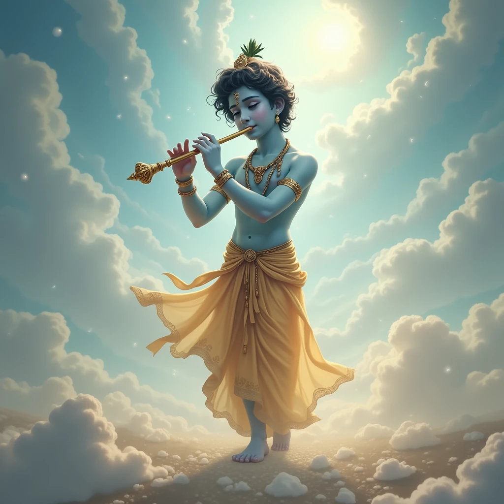 Imagine infinity image Shree Krishna flute the music