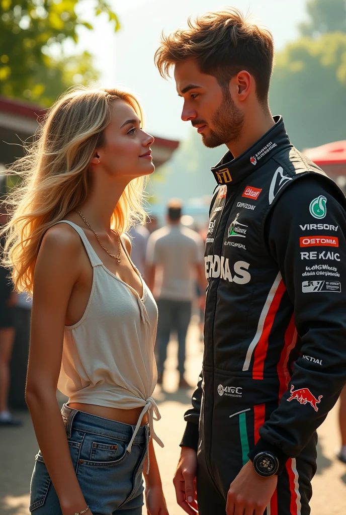 How would I look next to Charles Leclerc?.
I am blonde with green eyes and I am 1.52 and he is 1.80