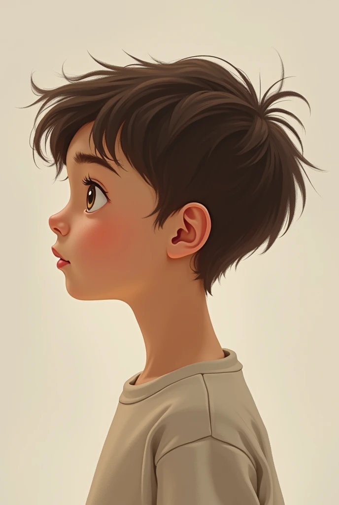 Boy face from side