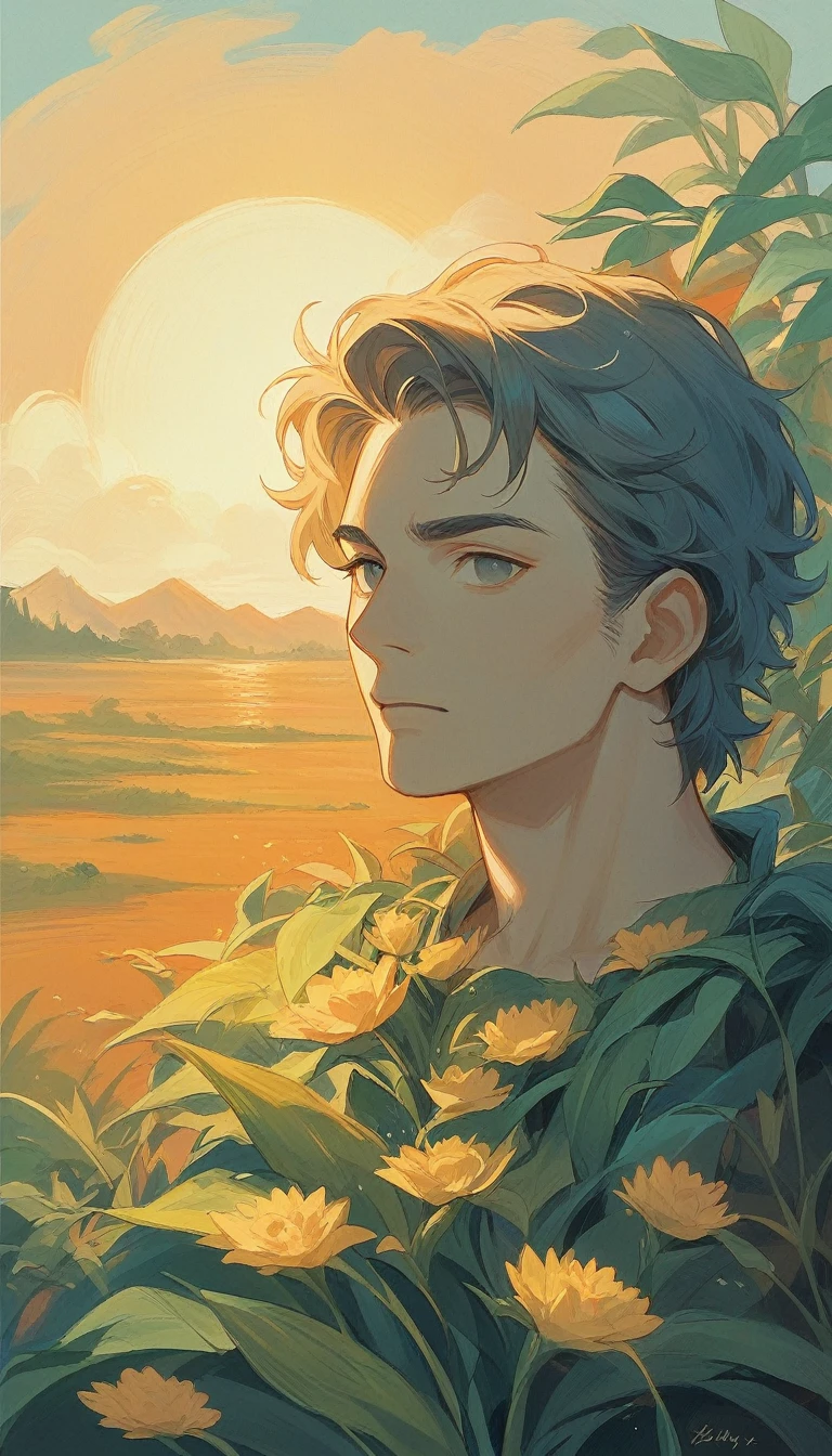 A stunning photo capturing the fusion of talent and art in a single image. The subject, a talented artist, is skillfully painting a
vibrant and realistic portrait. The artist's hands are depicted in a creative motion, while a palette of rich colors and brushes surround them. The background showcases the finished masterpiece, a breathtaking landscape filled with lush greenery and a golden sunset., 3d render, poster, painting
