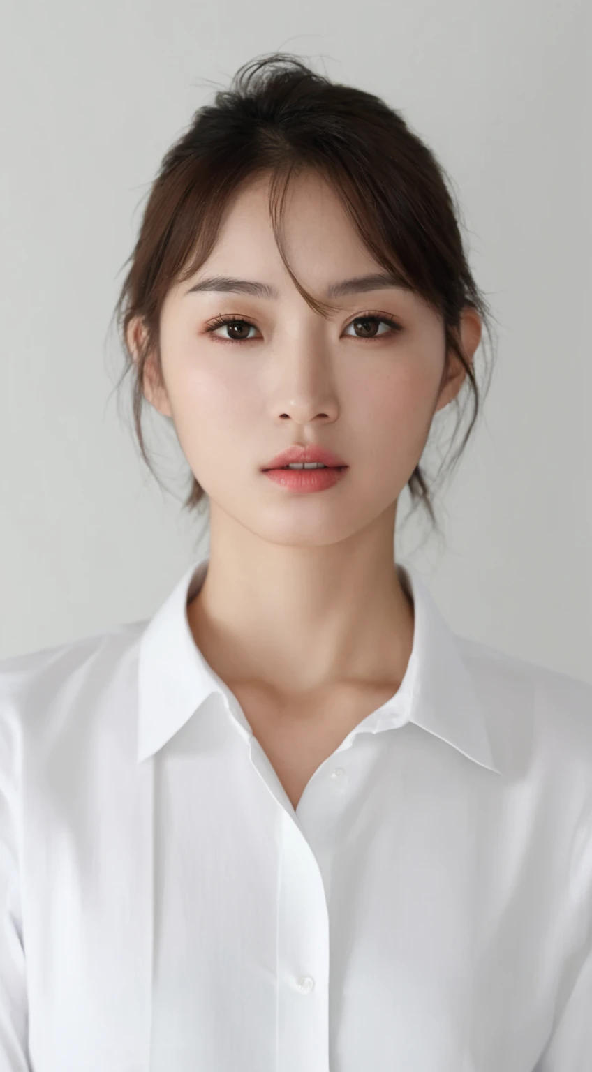 (best quality), photo realistic, 8k, Masterpiece, Portrait: 1.3, photo realistic, hyper realistic, Sharp Focus, looking at viewer, light on face, real texture skin, detailed eyes, detailed face,(Keep your hairstyle the same), cinematic lighting, 8k, UHD, retina, Same color for both eyes, masterpiece, accurate, anatomically correct, textured skin, 2 Korean woman