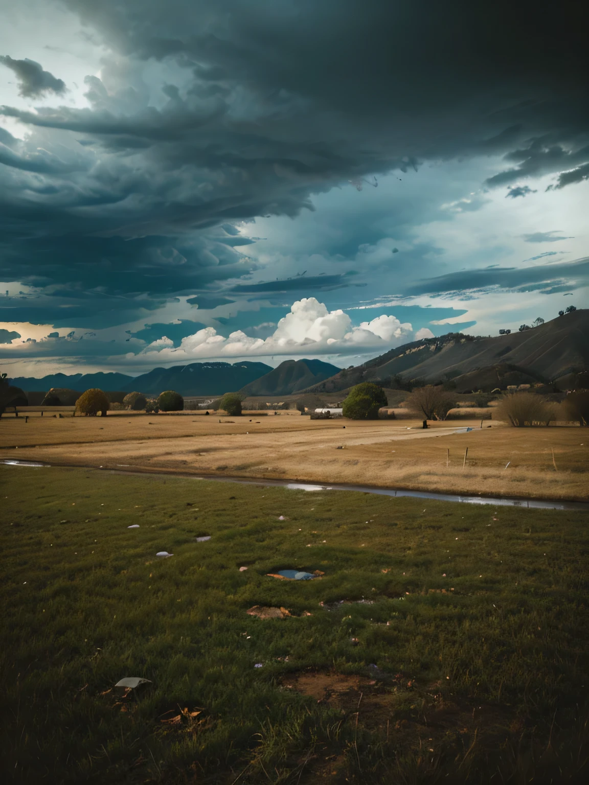 Wide-angle view of late rainy season, early winter 