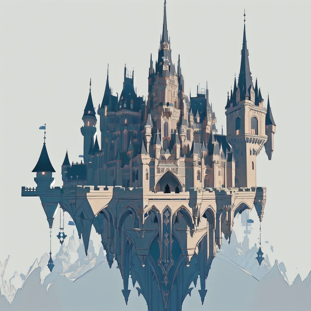Black outline,Black outline,Black outline,Black outline,Black outline,Black outline,Upside Down Castle , Upside Down Castle , Upside Down Castle , Upside Down Castle , Upside Down Castle , Upside Down Castle , Upside Down Castle , Upside Down Castle , Upside Down Castle , Upside Down Castle , Upside Down Castle , Upside Down Castle , Upside Down Castle , 2D Art, Game Assets, Close-up of a castle with a clock on top, Gothic Futurist architecture, Fantasy architecture, An exquisitely crafted building, Complex architecture, Extremely detailed line drawing, Complex concept art, Thomas Veyrat Incrusted,Deformed castle, High Fantasy Castle, Asymmetrical spire, Architectural Illustration, Neo-Gothic Concept, Very long spire , Composition seen from the side, Black outline, Upside-down castle