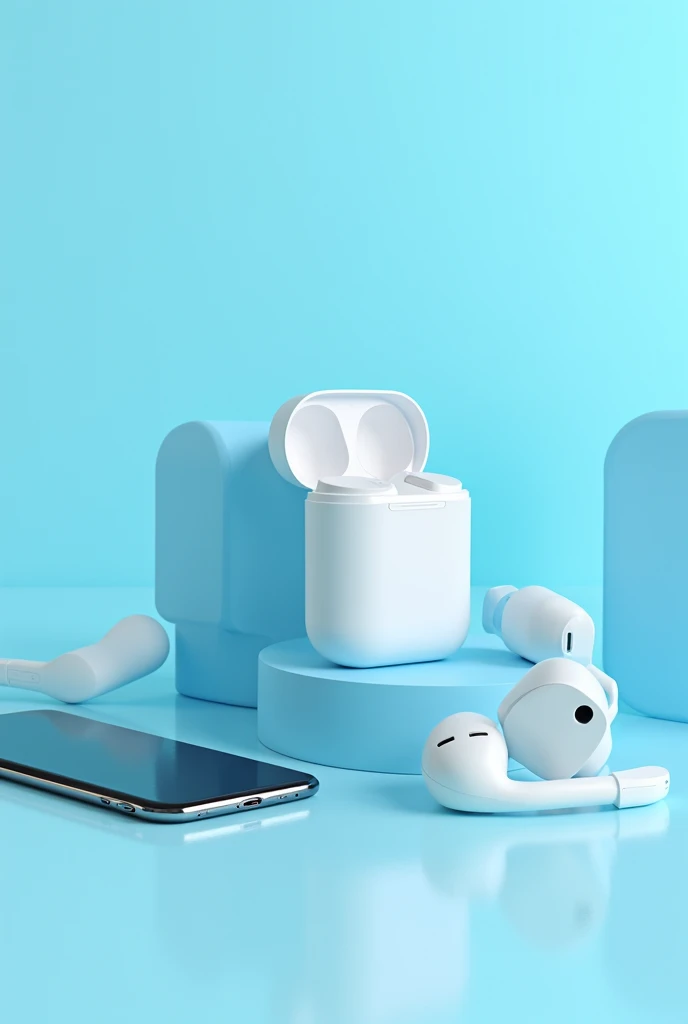 Tech gadgets and eletric appleances photo
That light blue color in surrounding should be contrast with white color although photo is good (no black )