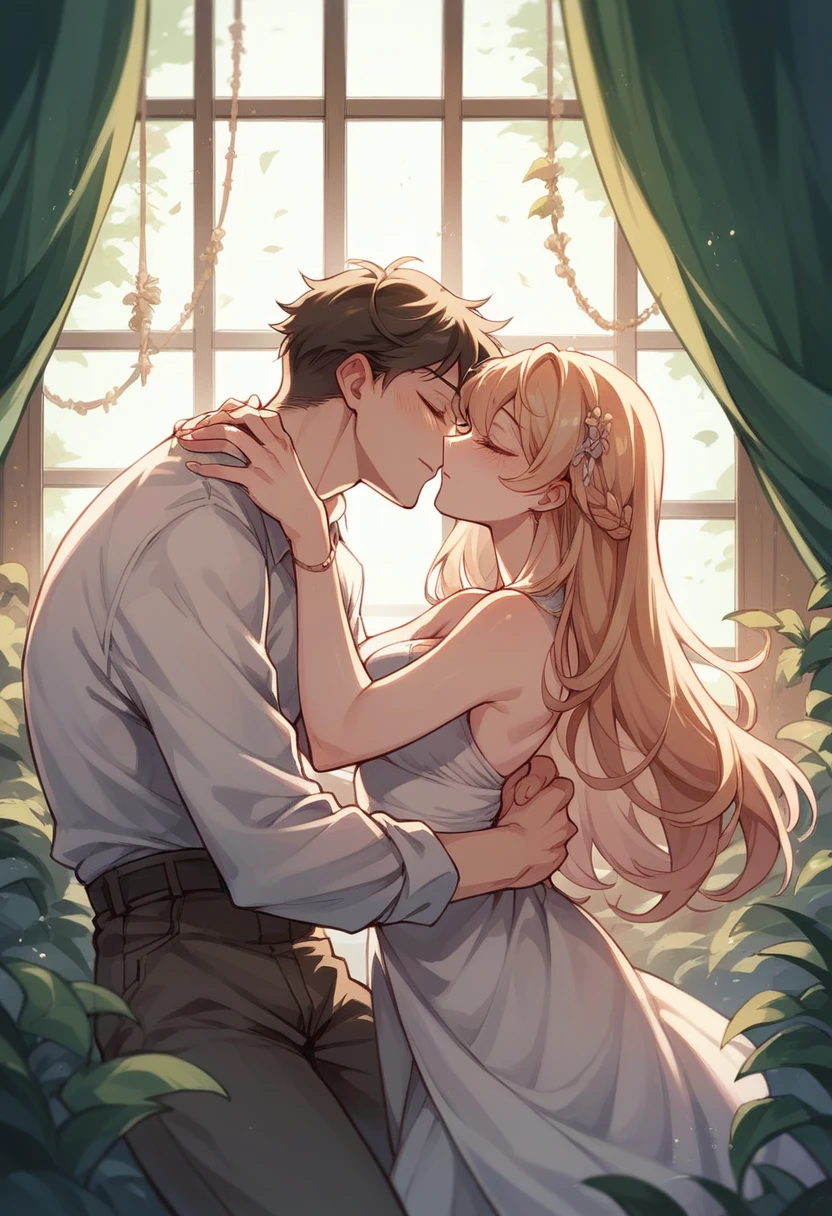couple anime pose romantic