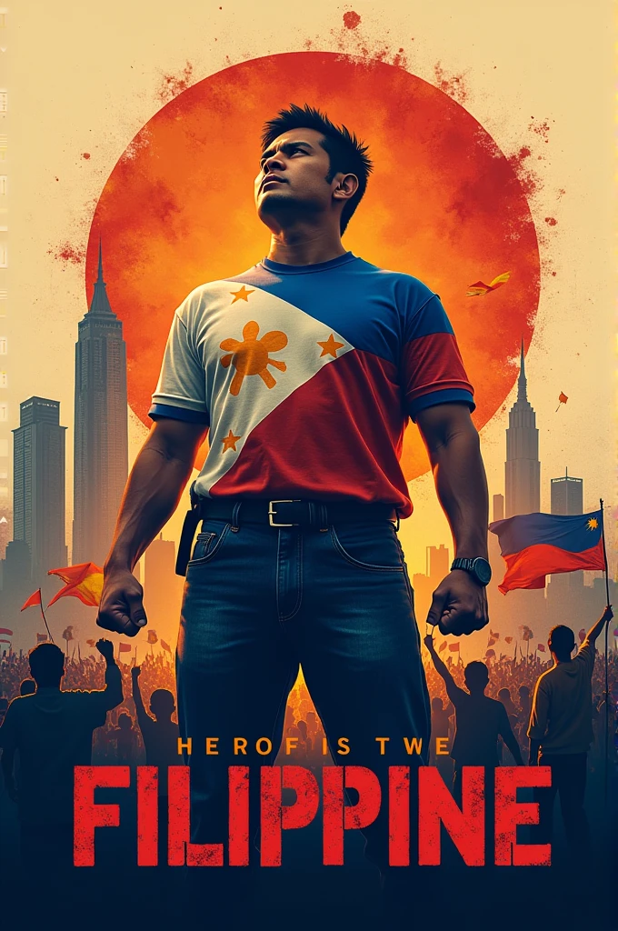 poster about Heroism of the Filipino in the Era of Change.