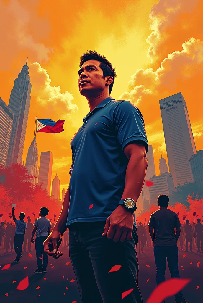 poster about Heroism of the Filipino in the Era of Change.