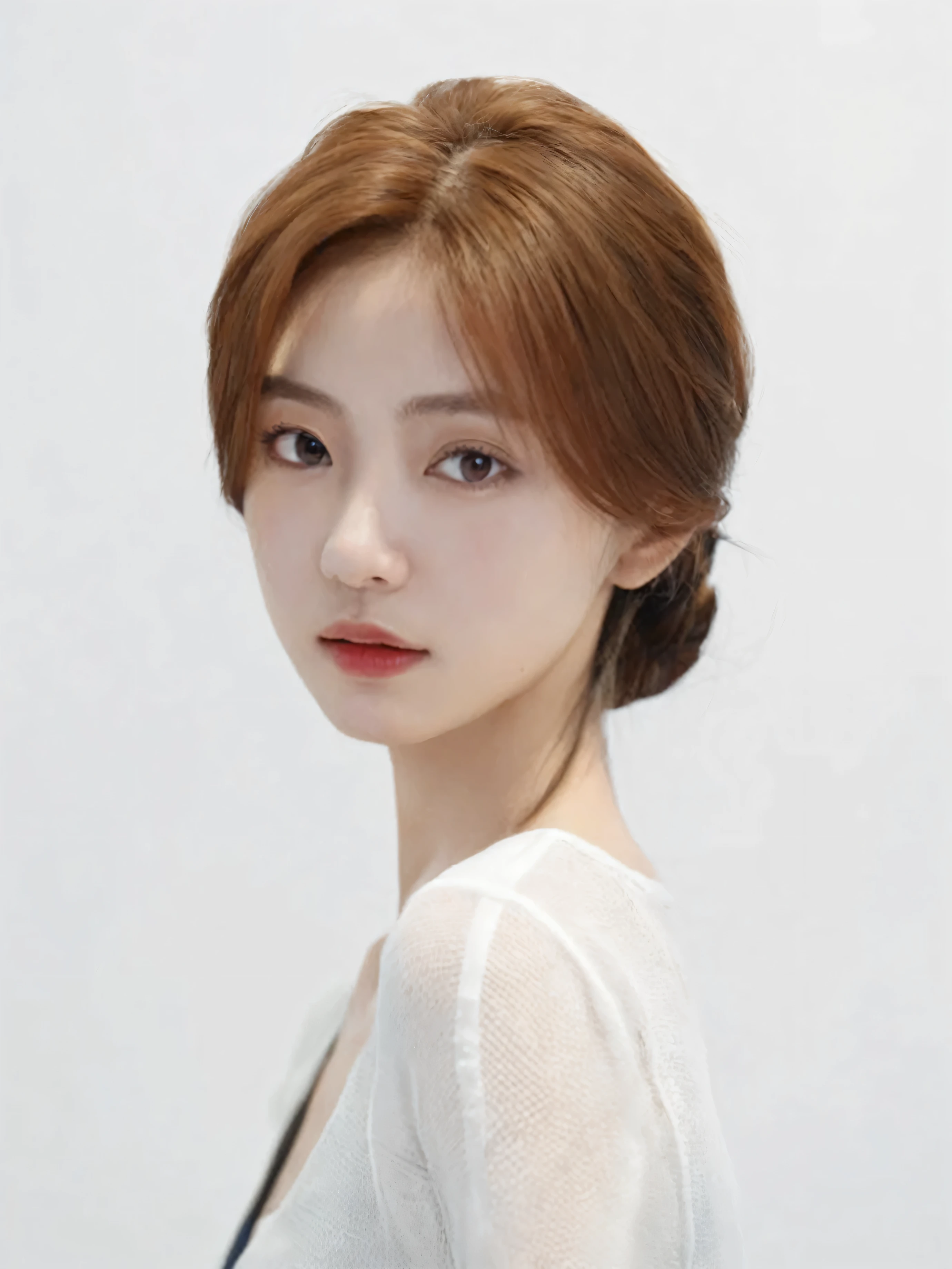 (best quality), photo realistic, 8k, Masterpiece, Portrait: 1.3, photo realistic, hyper realistic, Sharp Focus, looking at viewer, light on face, real texture skin, detailed eyes, detailed face,(Keep your hairstyle the same), cinematic lighting, 8k, UHD, retina, Same color for both eyes, masterpiece, accurate, anatomically correct, textured skin, 2 Korean woman