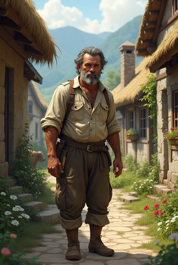A man lived in a village