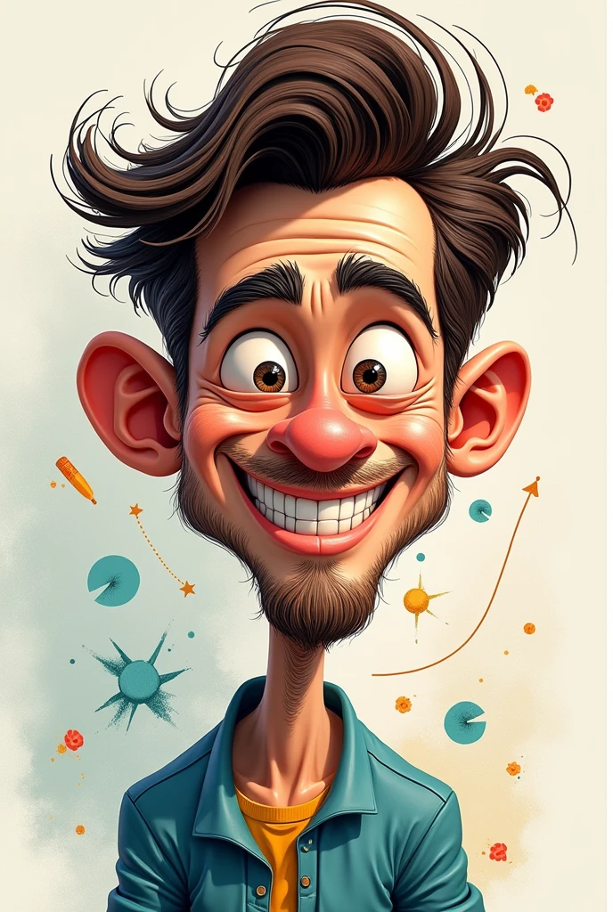 A man 3D doodle Whats app DP