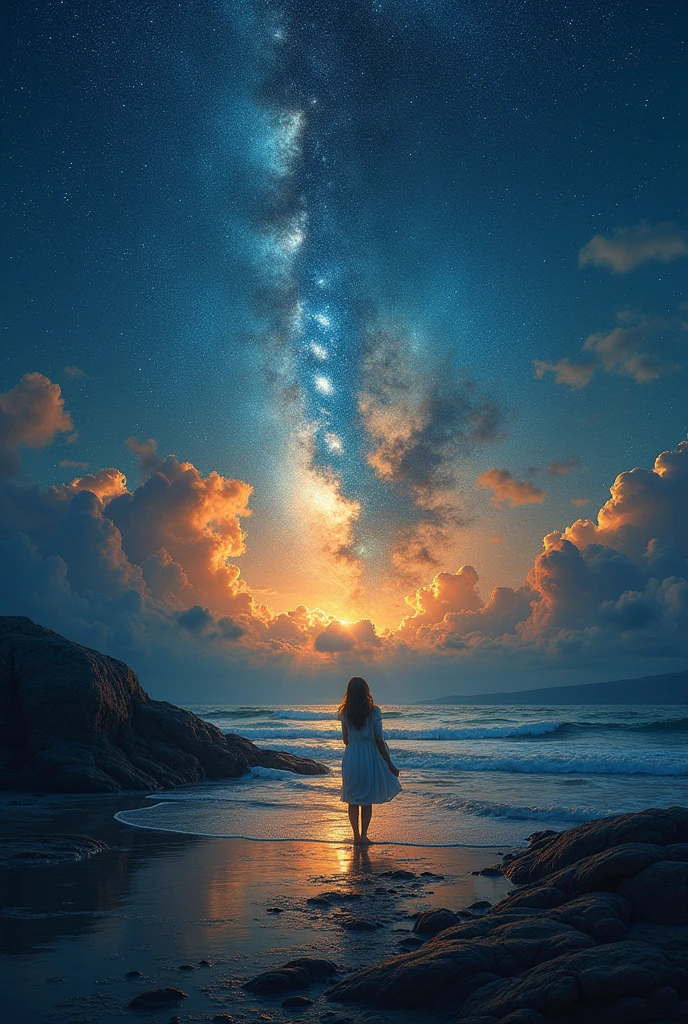 Expressionist artwork images，mysterious，Starry Sky, 8k uhd