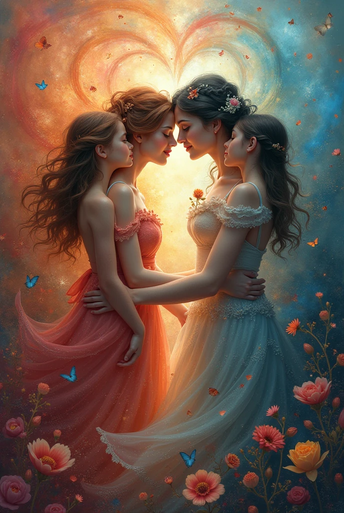 Create a picture that shows love in all forms
