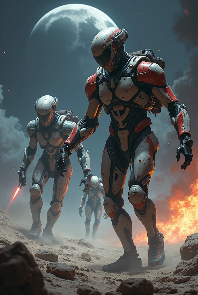 Dark Side of the Moon、The Martians and Venusians boarded cyber robots and engaged in a deadly battle.