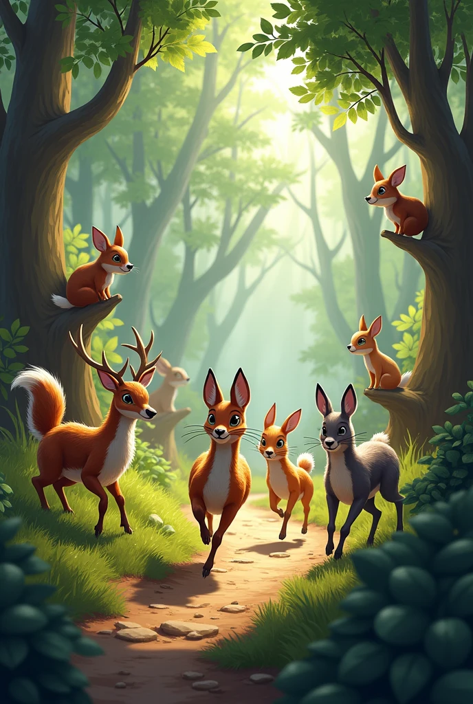 The Forest Community:** Explore the reactions of other forest animals to the race. How do they support or react to the competitors?
