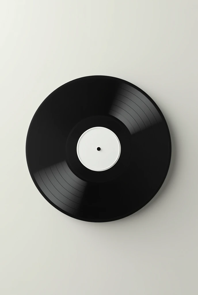 draw a spinning vinyl record without any inscriptions